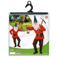 Dwerg kostuum compleet rood Warbo - thumbnail