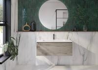 Tweedekans Ben Engraved Cross wastafelkraan Mat zwart 04657 - thumbnail