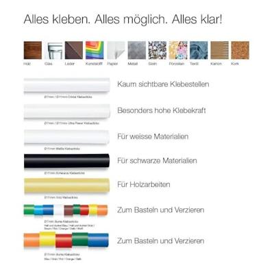 Steinel Lijmpatronen Glitter 11mm - 064891 064891 - thumbnail