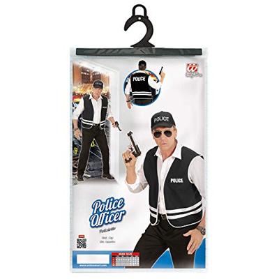 Zwart Politievest Met Cap Volwassen