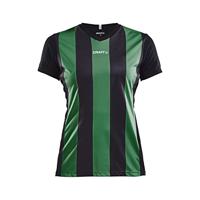 Craft 1905568 Progress Stripe Jersey W - Black/Team Green - XXL - thumbnail