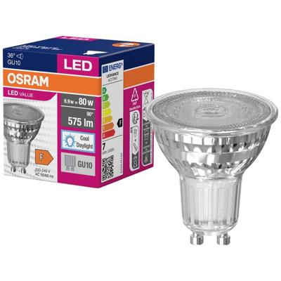 OSRAM HOMELIGHTING 4058075096684 LED-lamp Energielabel F (A - G) GU10 Reflector 6.9 W = 80 W Koudwit (Ø x h) 50 mm x 50 mm 1 stuk(s)