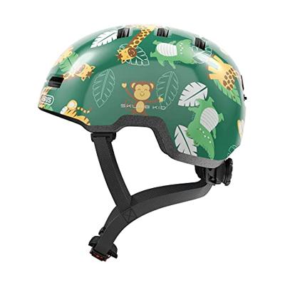 ABUS helm skurb kid green jungle s 45-50cm ABUS helm skurb kid green jungle s 45-50cm