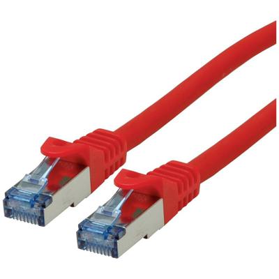 ROLINE Patchkabel Cat.6A S/FTP (PiMF), Component Level, LSOH, rood, 0,5 m