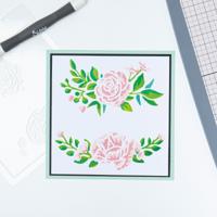 Sizzix • layered stencils floral borders - thumbnail