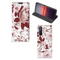 Bookcase Sony Xperia 5 II Watercolor Flowers - thumbnail