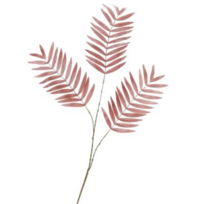 Daan Kromhout Kunsttak palm leaf zijde oudroze 95 cm | 6 stuks