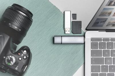 Digitus DA-70886 Externe geheugenkaartlezer / hub USB-A 3.0, USB-A, USB-C Grijs