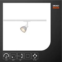 SLV Puria 143451 230V-railsysteem lamp 1-fasig GU10 50 W Halogeen, LED Wit - thumbnail