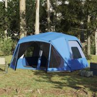Gezinstent 10-persoons waterdicht snelontgrendeling blauw - thumbnail