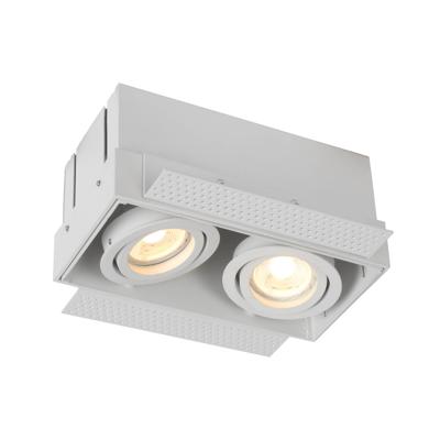 Lucide TRIMLESS - Inbouwspot - 2xGU10 - Wit Lucide TRIMLESS - Inbouwspot - 2xGU10 - Wit