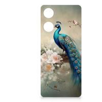 Case Anti-shock voor OPPO Reno8 T 4G Vintage Pauwen - thumbnail