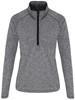 TriDry TR120 Women´s Long Sleeve Performance ¼ Zip - Black Melange/Black - XL - thumbnail