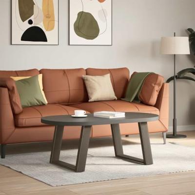 Salontafelpoten 2 st U-vormig 60x(42-43) cm staal naturel