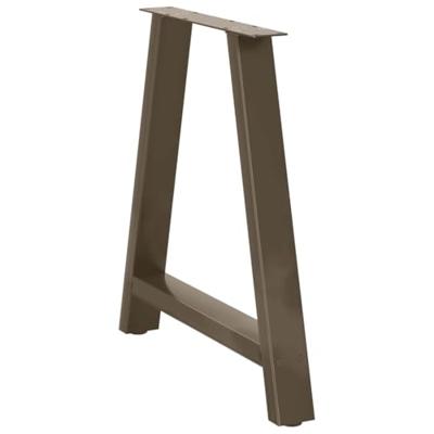 Salontafelpoten 2 st A-vormig 80x(72-73) cm staal