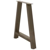 Salontafelpoten 2 st A-vormig 80x(72-73) cm staal - thumbnail