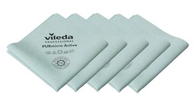Vileda microvezeldoek Purmicro Active, pak van 5 stuks, groen