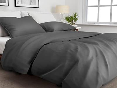 Zo! Home Zo Home Satinado Dekbedovertrek 140x200/220 Classic Anthracite