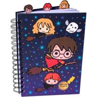 Harry Potter notitieboek Zweinstein Led junior A5 papier blauw - thumbnail