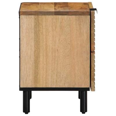 Nachtkastjes 2 st 40x33x46 cm massief mangohout bruin