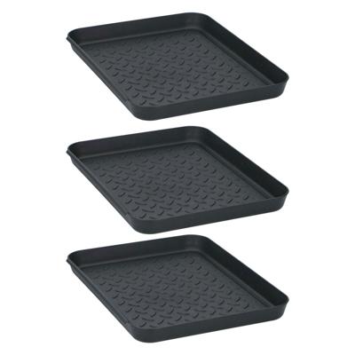 Tom Multifunctionele Bakken 35x27.5x3 cm 3 Stuks Zwart
