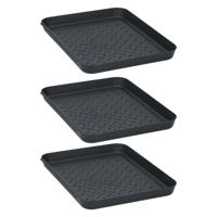 Tom Multifunctionele Bakken 35x27.5x3 cm 3 Stuks Zwart - thumbnail