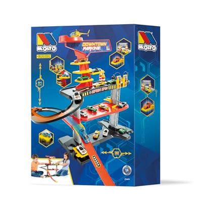 Parkeergarage met voertuigen Moltó