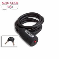 Lynx Smoke spiraalkabelslot 150cm zwart art-gecertificeerd - thumbnail