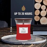WoodWick crimson berries mini candle - thumbnail