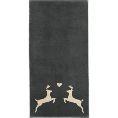 Cawö Cawö Alpenchic Edition Hert 6228 Douchelaken 70x140 grijs