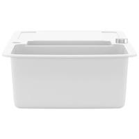 Gootsteen dubbele bakken graniet wit - thumbnail