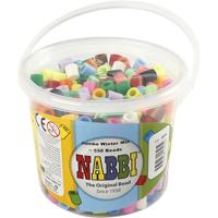 NABBI Strijkkralen, afm 10x10 mm, gatgrootte 5,5 mm, jumbo, extra kleuren, 550 div/ 1 doos - thumbnail