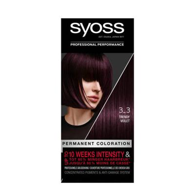 Syoss Permanent Coloration Haarverf - 3-3 Dark Violet