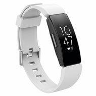 Fitbit Inspire 1 / HR / Ace 2 siliconen bandje met gesp - Maat: Large - wit - thumbnail