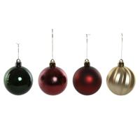 Kerstballen Home ESPRIT Rood Groen Polyethyleen 28 x 12 x 42 cm (34 Onderdelen) - thumbnail