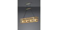 Trio Hanglamp Khan L 100 Cm Hout - Mat Chroom - thumbnail