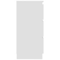 Dressoir 60x35x76 cm bewerkt hout wit - thumbnail