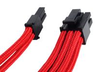 SilverStone SST-PP07-PCIR - voeding-verlengkabel 25cm 8pin naar PCI-E 6+2pin, rood - thumbnail