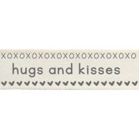 Vaessen Creative • ribbon 20mx15mm eng hugs and kisses - thumbnail