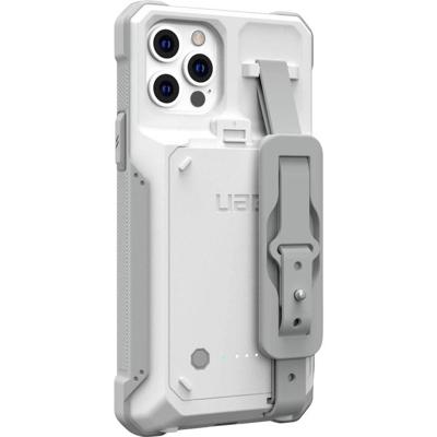 Urban Armor Gear WF0000154130 Laadcover Apple iPhone 16e/14/13 Wit-grijs Geïntegreerde accu