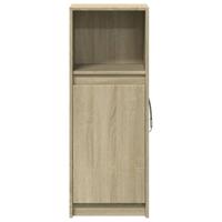 Dressoir met LED 38x34x100 cm bewerkt hout sonoma eikenkleurig - thumbnail