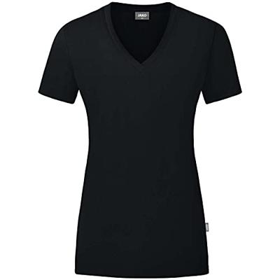 JAKO C6120D T-Shirt Organic Dames - Zwart - 38