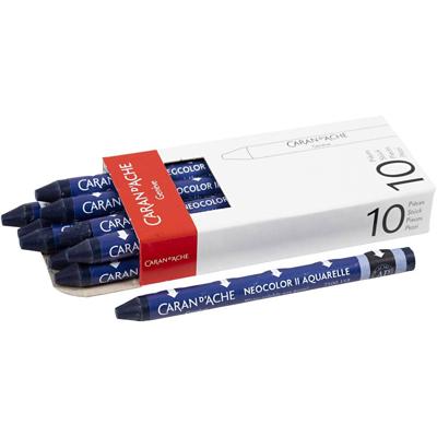 Caran Dache Caran d'ache neocolor ii, l: 10 cm, dikte 8,5 mm, prussian blue (159), 10 stuk/ 1 doos