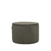 LABEL51 Poef 'Tibo' Rib, kleur Army Green - thumbnail