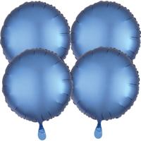 Anagram folieballonnen 43 cm blauw 4 stuks - thumbnail