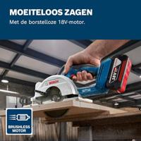 Bosch Blauw GKS 18V-51 Professional Accu Cirkelzaag | 18V | Zonder accu en lader | In doos - 06019M3120 - thumbnail