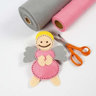 Creativ Company Hobbyvilt, vel 42x60 cm, dikte 3 mm, geel, 1 vel - thumbnail