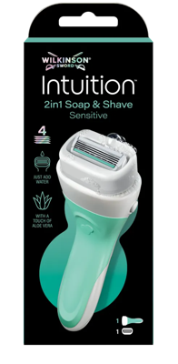 Wilkinson Intuition 2in1 Soap & Shave Sensitive Scheerapparaat