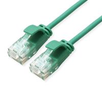 ROLINE GREEN UTP patchkabel Cat.6A (Class EA), LSOH, extra dun, groen, 0,5 m - thumbnail