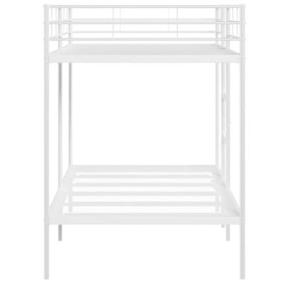 Stapelbed zonder matras 107x203 cm staal wit